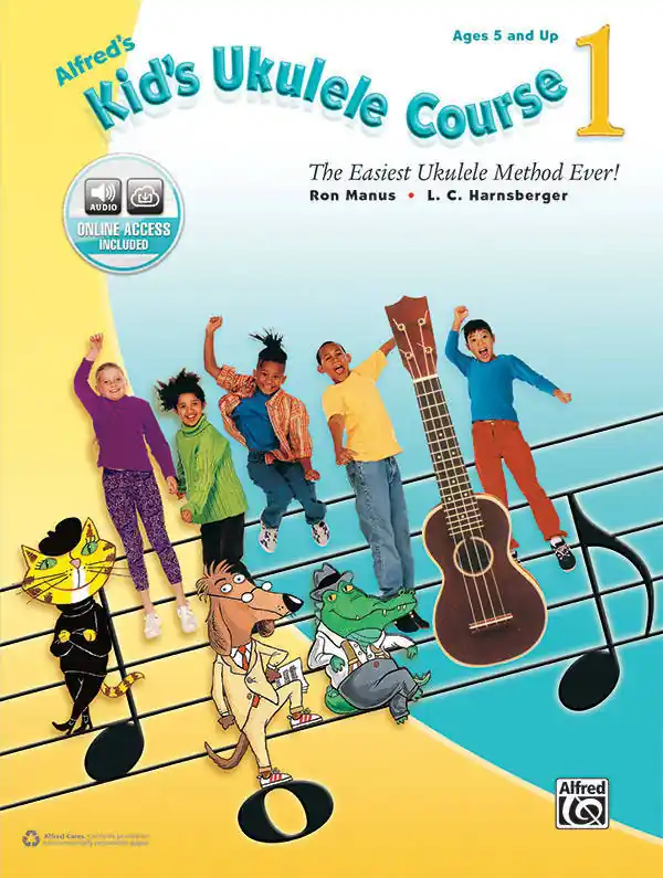 Promotion Alfred Publishing Alfred‘s Kid‘s Ukulele Course 1 - Manus/Harnsberger - Ukulele - Book/Audio Online