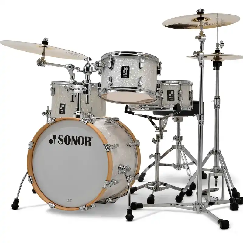 Vente Flash SONOR AQ2 Bop Batterie 18"/4pcs White Pearl