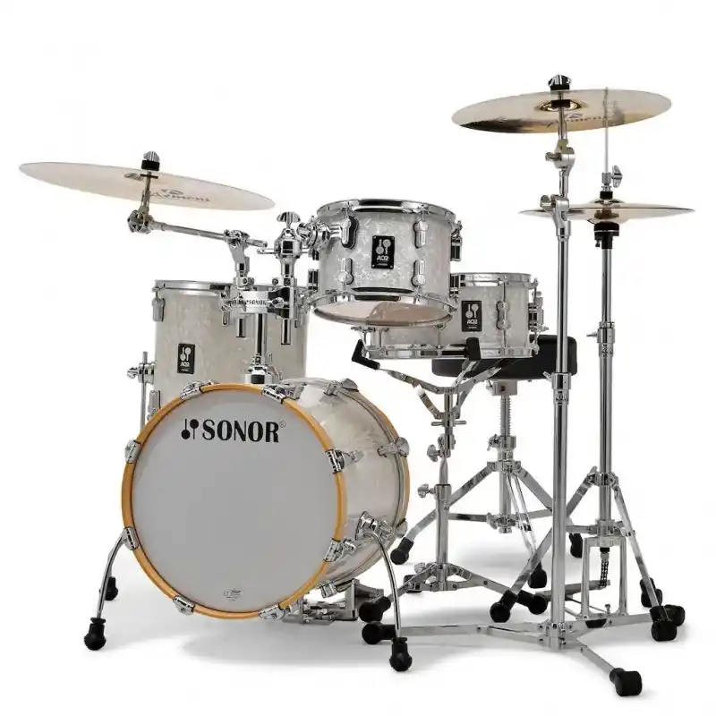 Expédié Aujourd'hui SONOR AQ2 Safari Batterie 16"/4pcs White Pearl