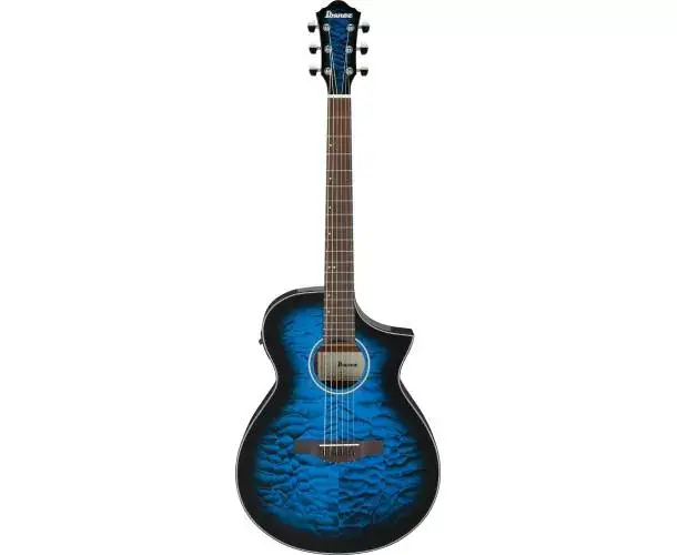 AEWC16QATLH TRANSPARENT BLUE SUNBURST HIGH GLOSS TOP DARK BROWN HIGH GLOSS BACK AND SIDES Promotion