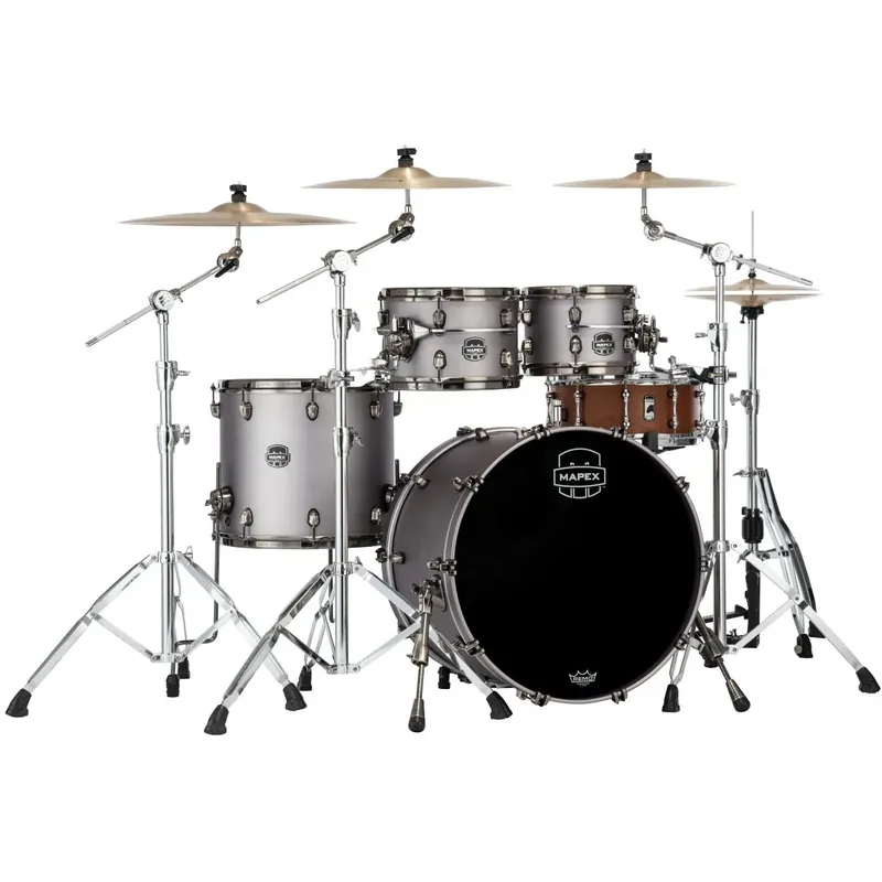 MAPEX Saturn Evolution Batterie 22"/4pcs Metal Grey Commander Vite