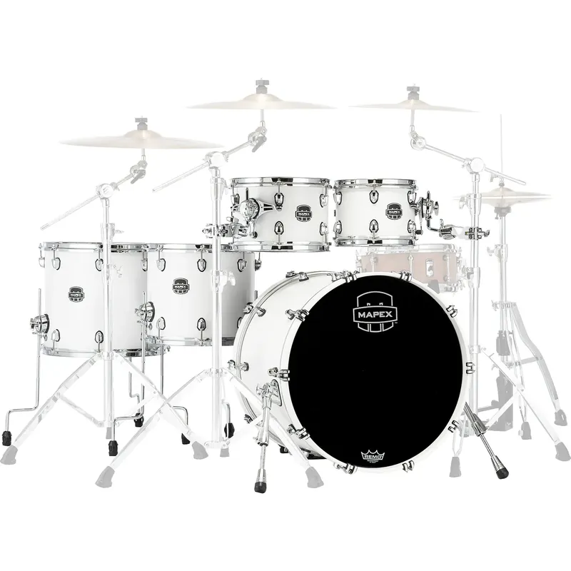 Quantité Limitée MAPEX Saturn V Batterie 22"/5pcs Satin White