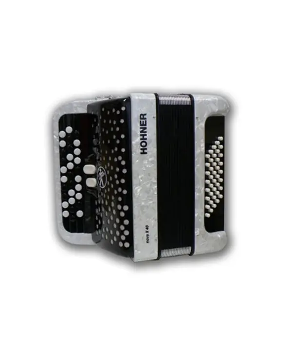 Prix Réduit HOHNER NOVA II 40 BASSES NOIR ACCORDEON CHROMATIQUE BOUTON + HOUSSE