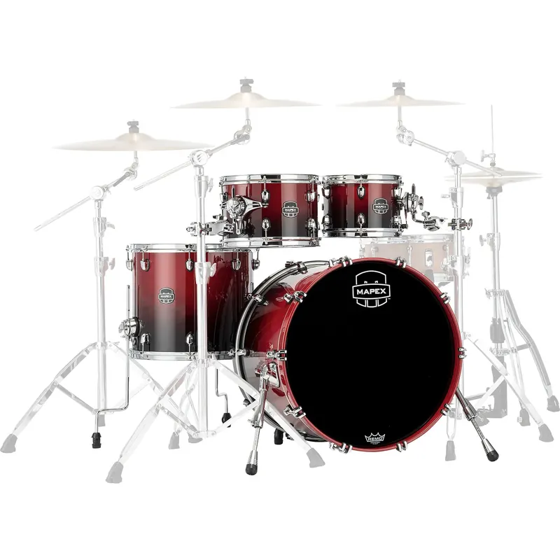 MAPEX Saturn V Batterie 22"/4pcs Scarlet Fade Petit Prix