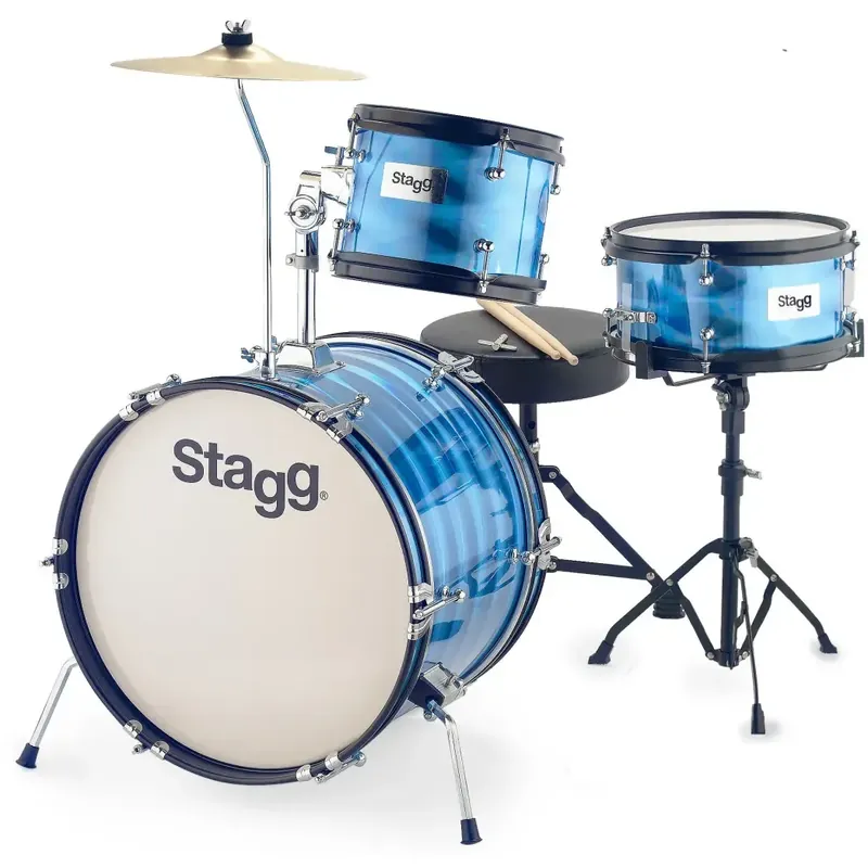STAGG Junior Batterie 16"/3pcs Blue Prix Promo