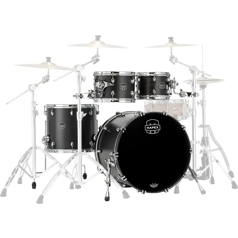 MAPEX Saturn V Batterie 22"/4pcs Satin Black Meilleur Prix