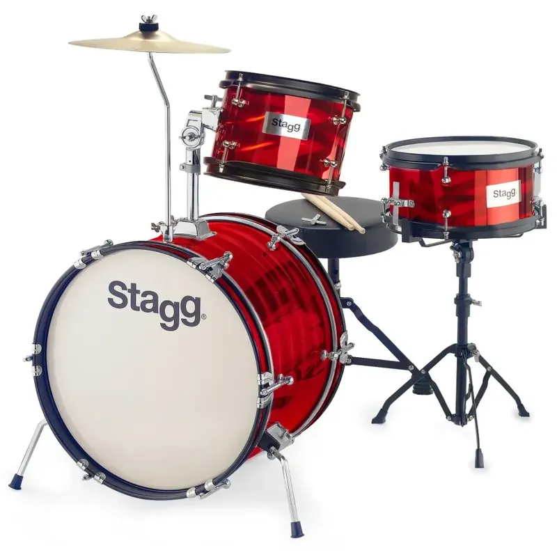 STAGG Junior Batterie 16"/3pcs Red Prix Cassé