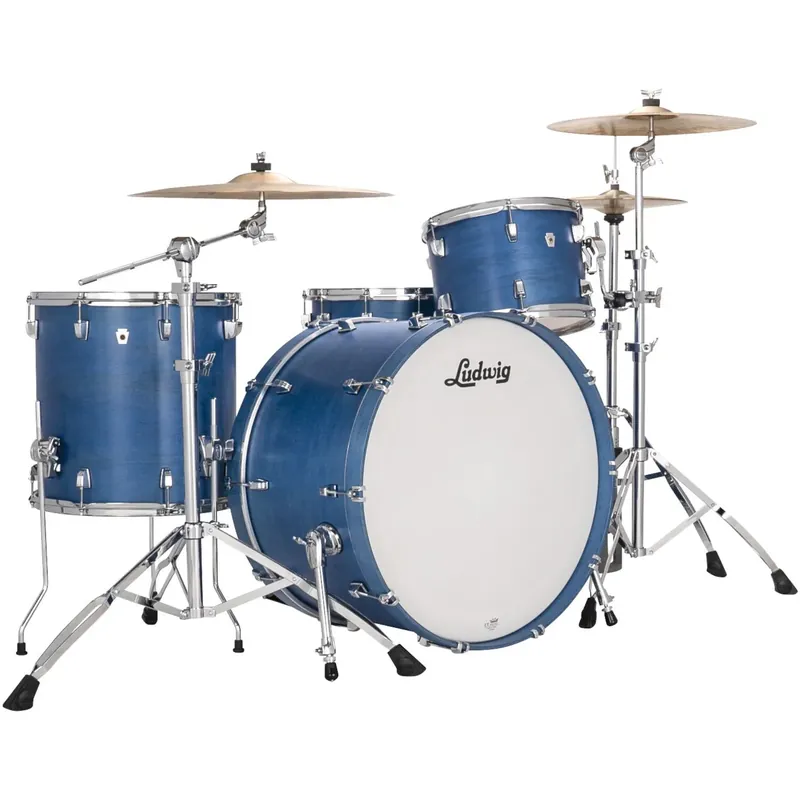 Commande En Gros LUDWIG Neusonic Batterie 24"/3pcs Pro Beat Satin Royal Blue