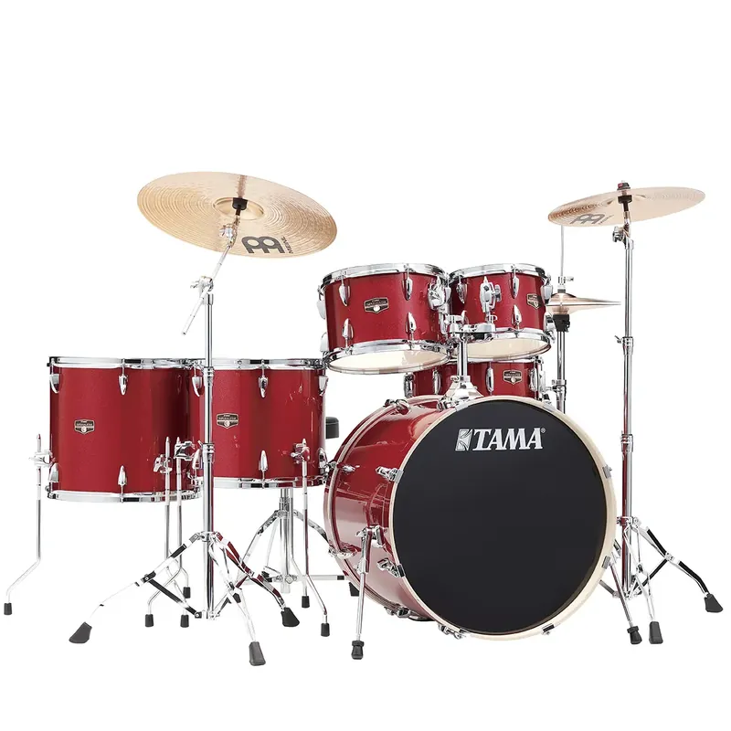 Haute Qualité TAMA Imperialstar Batterie 22"/6pcs -Burnt Red Mist