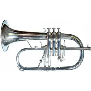 Dernier Modèle COURTOIS AC155 BUGLE PROFESSIONNEL SIB ARGENTE AVEC ETUI SOFT LUXE