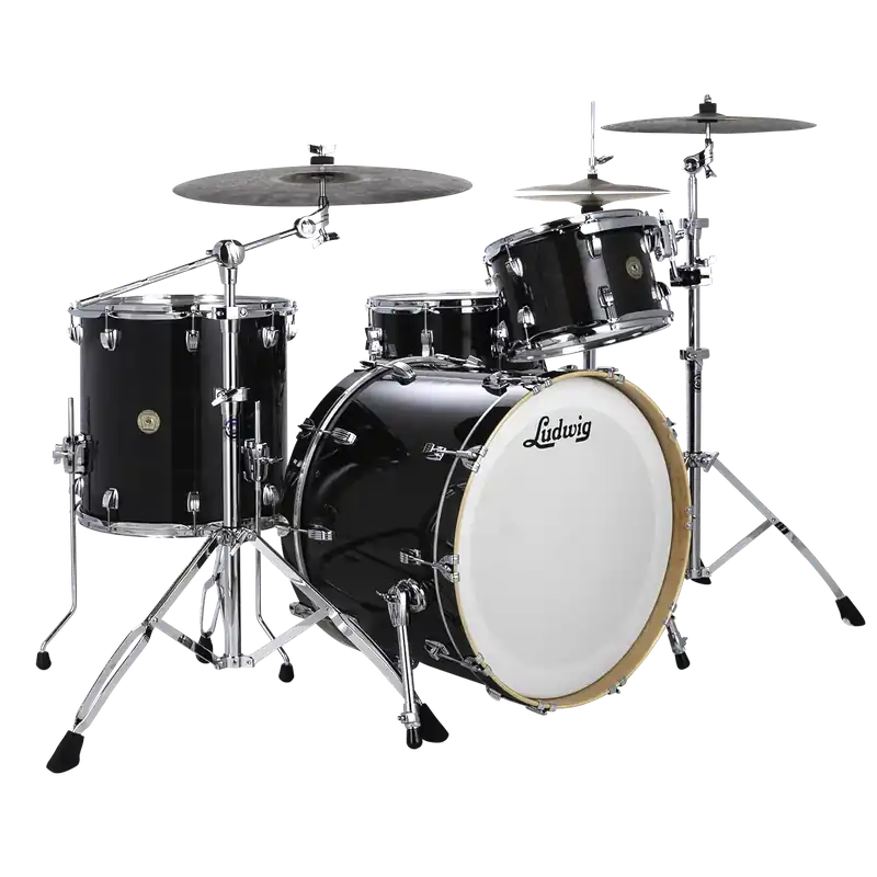 Vente Directe LUDWIG Continental Series Batterie 26"/4pcs Black Satin