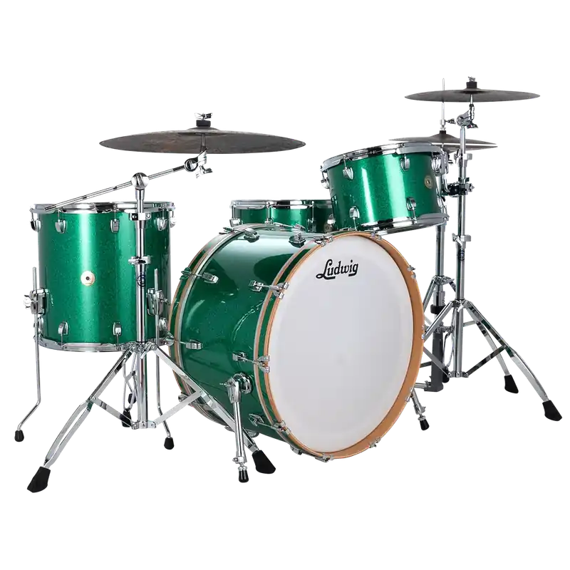 LUDWIG Continental Series Batterie 24"/4pcs Green Sparkle Commande En Gros