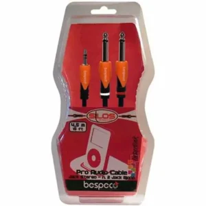 Meilleur Choix BESPECO SLYMSJ300 CABLE 1 JACK STEREO 3.5mm/2 JACK MONO 6.5mm - 3m