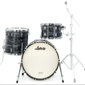 LUDWIG Classic Maple Batterie 24"/3pcs Vintage Black Oyster Prix Choc