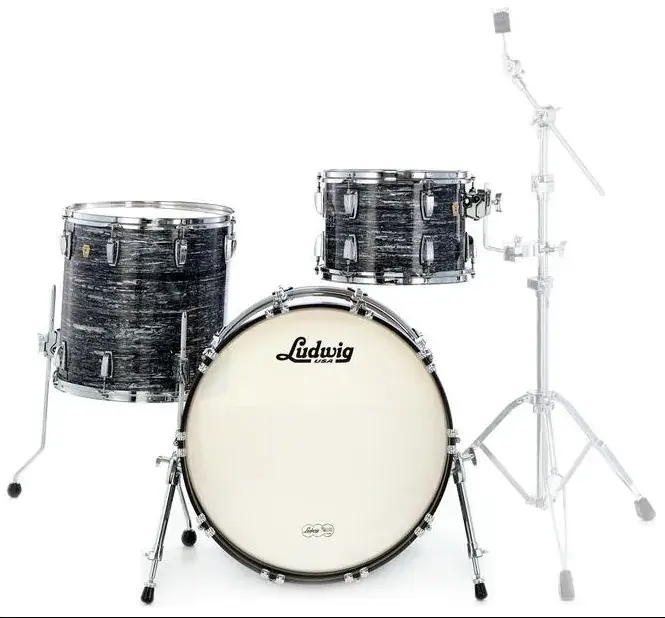 LUDWIG Classic Maple Batterie 24"/3pcs Vintage Black Oyster Prix Choc