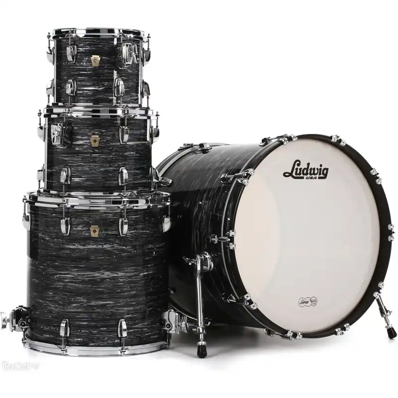Vente Flash LUDWIG Classic Maple Batterie 22"/4pcs Vintage Black Oyster