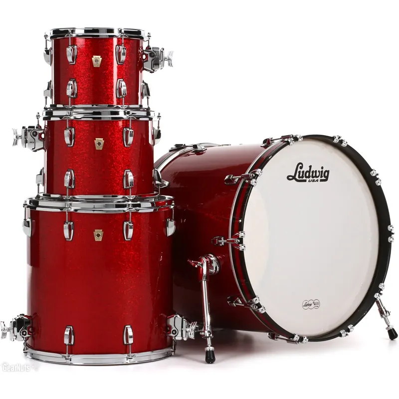 LUDWIG Classic Maple Batterie 22"/4pcs Red Sparkle Prix Bas