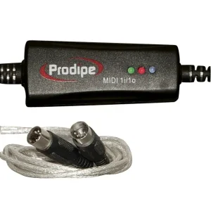 Commander Vite PRODIPE PRO 1 1O INTERFACE MIDI USB 1in / 1out + LOGICIEL PRODIPE VE