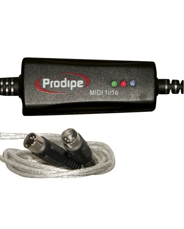 Commander Vite PRODIPE PRO 1 1O INTERFACE MIDI USB 1in / 1out + LOGICIEL PRODIPE VE