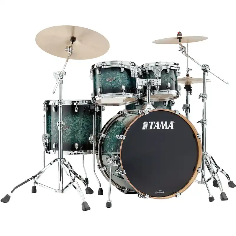 TAMA Starclassic Performer Batterie 22"/4pcs Molten Steel Blue Burst, Mount Nouvelle Collection