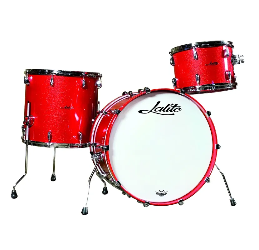 Jusqu'à Épuisement Des Stocks LALITE Lela Series Batterie 22"/3pcs Eca Woody Red Sparkle Finish