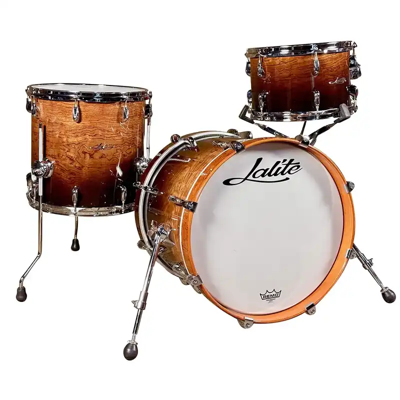 LALITE Bubinga Batterie 18"/3pcs Sunburst Glossy Retour Gratuit