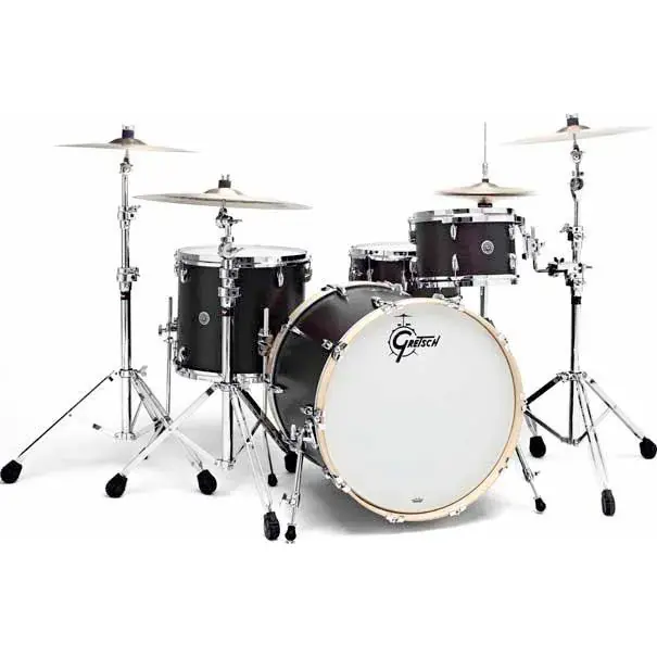 GRETSCH USA Brooklyn Batterie 24"/3pcs Satin Black Metallic Prix Promo