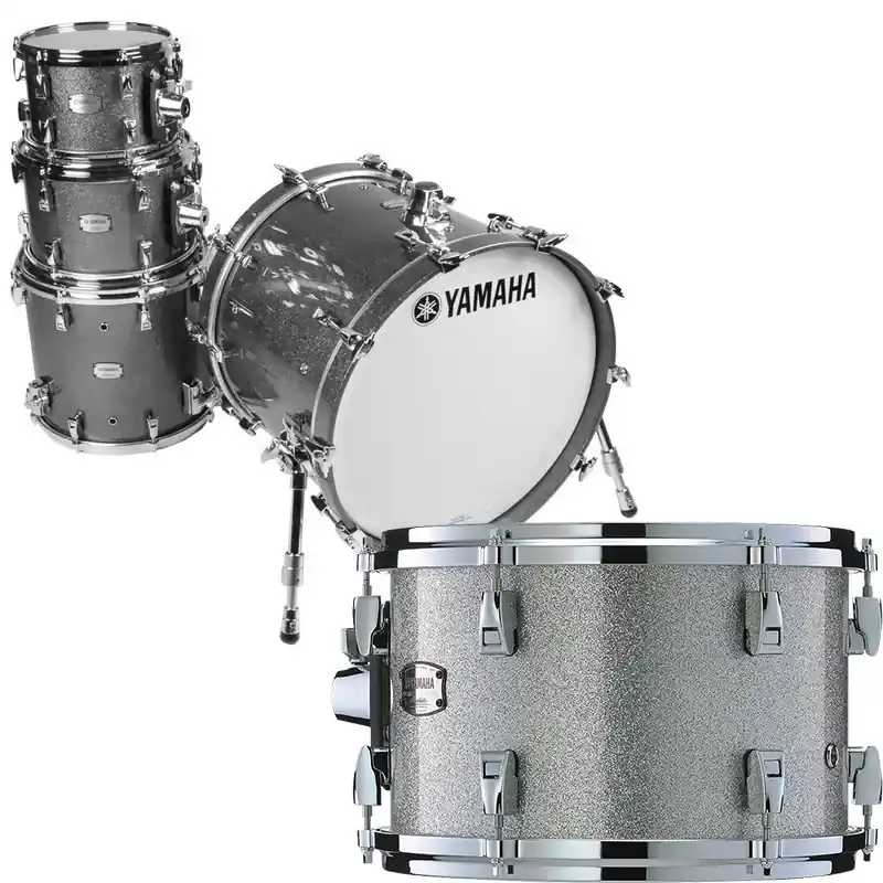 YAMAHA Absolute Hybrid Maple Batterie 22"/4Pcs Silver Sparkle Pas Cher