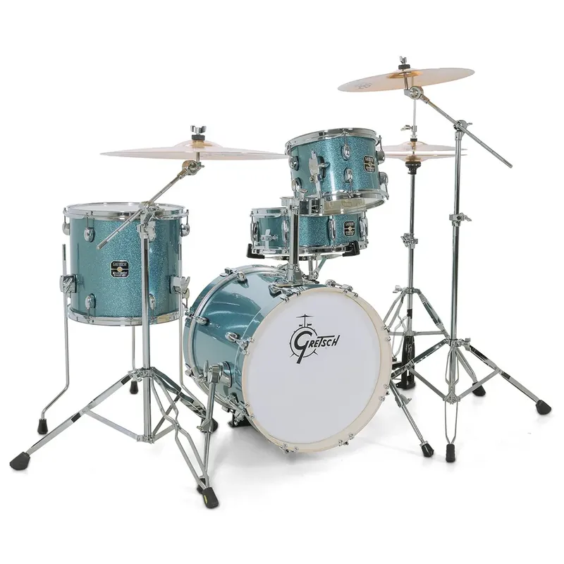Dernier Modèle GRETSCH Energy Street Batterie 16"/4pcs Blue Sparkle