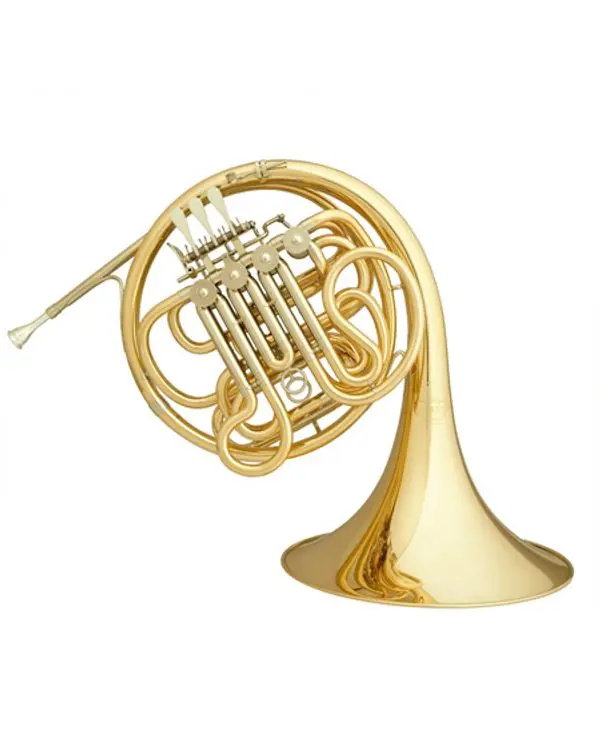 Prix Cassé HANS HOYER 801 COR DOUBLE VERNI avec étui et embouchure d‘origine