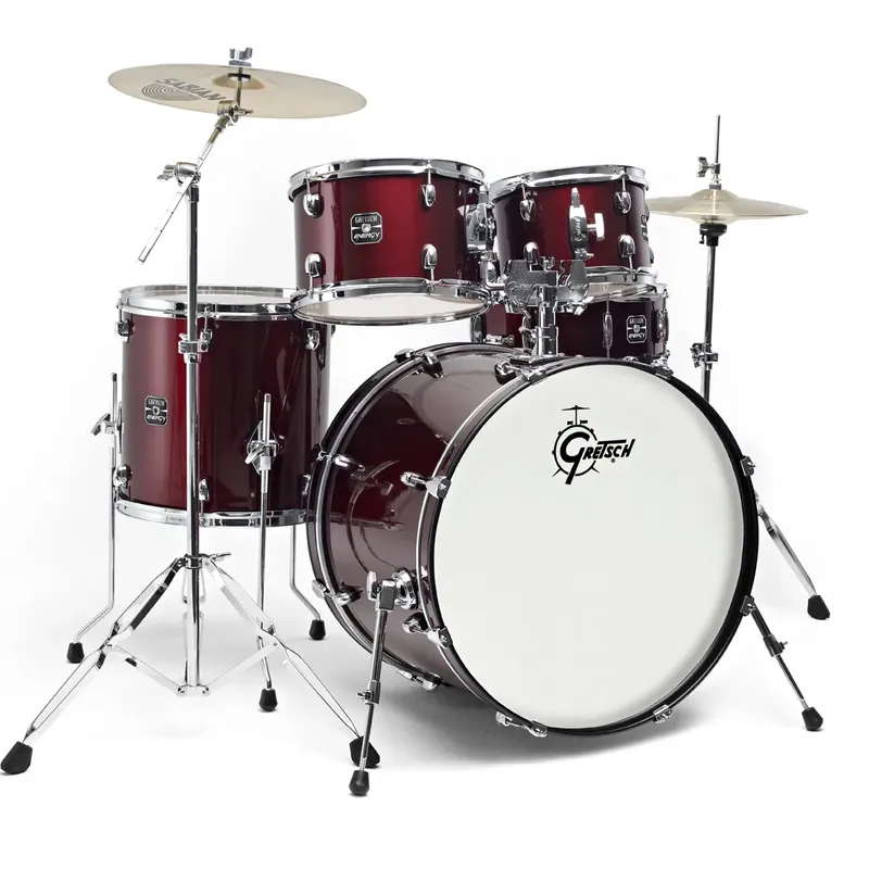 Livraison Express GRETSCH Energy GE1 Batterie 20"/5pcs Red, 2 Cymbales
