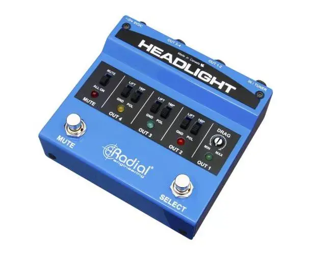 Marque HEADLIGHT PEDALE SELECTEUR D‘AMPLI 4 SORTIES