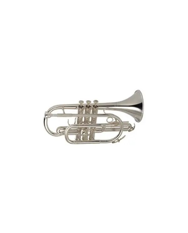 Satisfait Ou Remboursé BESSON BE120 "PRODIGE 120" CORNET ETUDE SIB ARGENTE avec etui et emb.