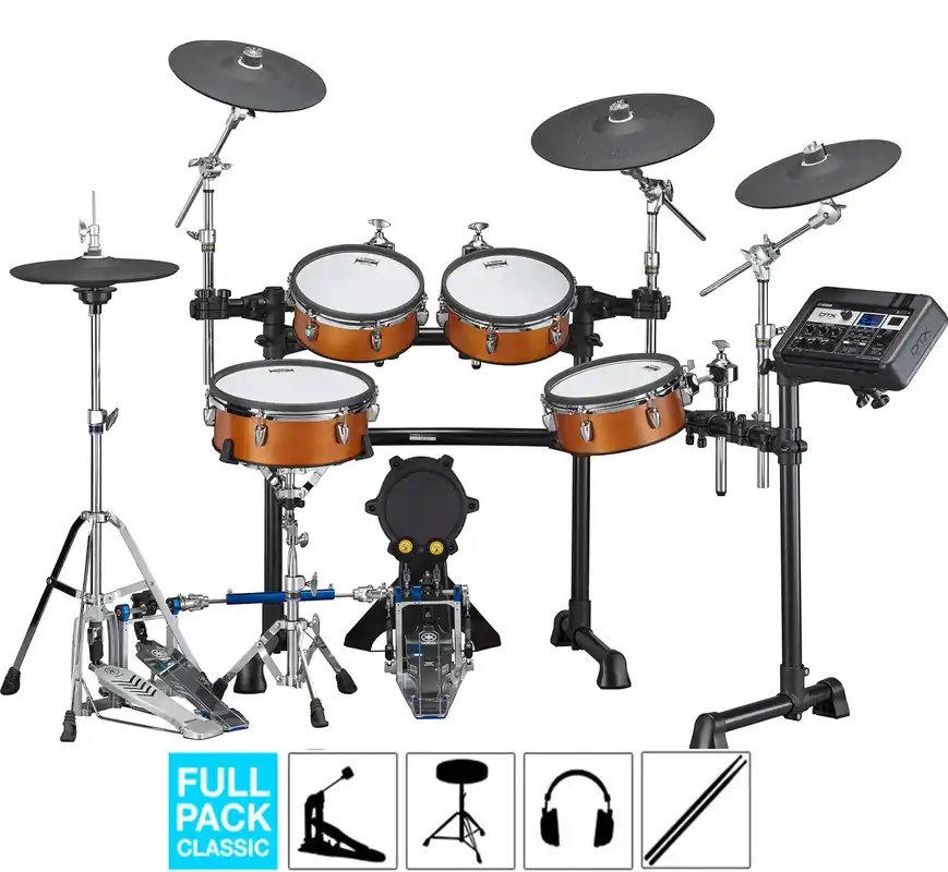 YAMAHA DTX8K-M Batterie Real Wood, Full Pack Authentique