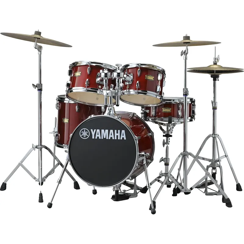 Achetez Aujourd'hui YAMAHA Junior Kit Manu Katche Batterie 16"/5Pcs Cranberry Red + Access