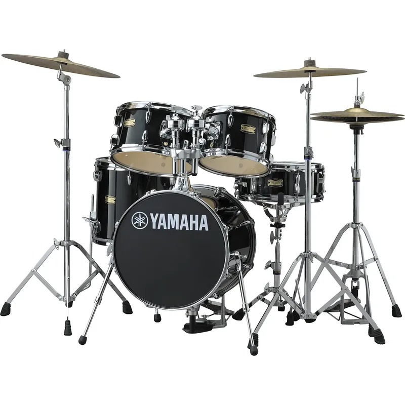 YAMAHA Junior Kit Manu Katche Batterie 16"/5Pcs Raven Black + Access Petit Prix