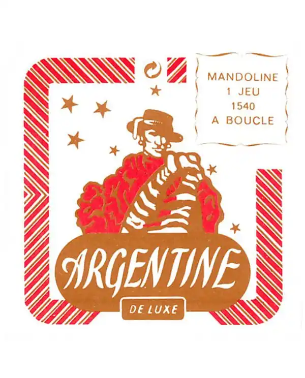 ARGENTINE 1540 JEU DE CORDE MANDOLINE (10/10-13/13-24/24-34/34) Authentique