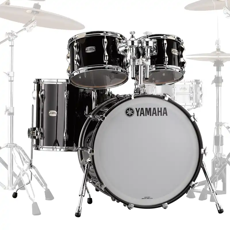 YAMAHA Recording Custom Batterie 22"/4Pcs Solid Black Nouvelle Collection