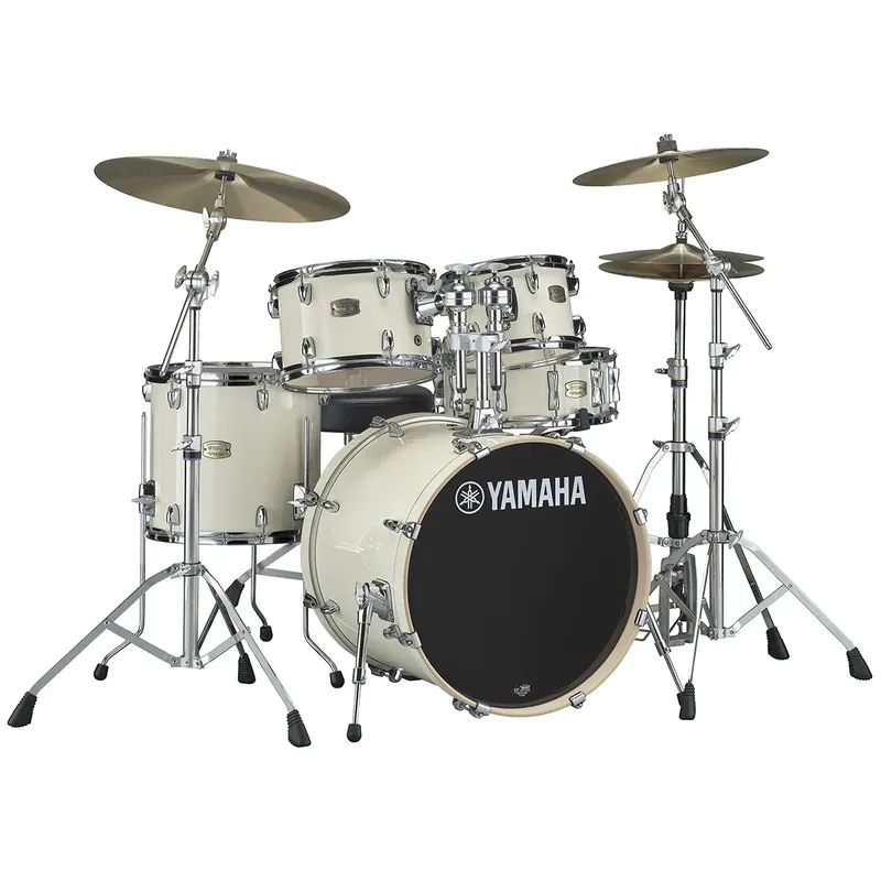 Haute Qualité YAMAHA Stage Custom Birch Batterie 20"/5Pcs Classic White + HW780