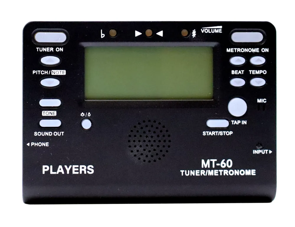 Players Music MT-60 Tuner-Metronome Dernier Modèle