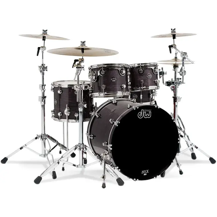 DW Performance Lacquer Batterie 22"/4pcs Ebony Stain Vente Directe
