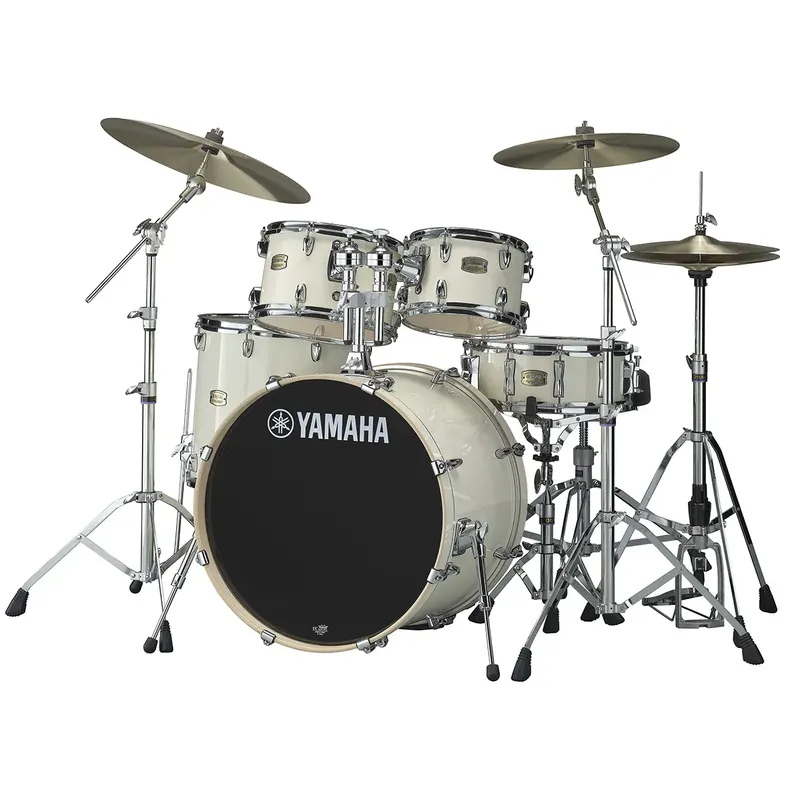 YAMAHA Stage Custom Birch Batterie 22"/5Pcs Classic White Bon Plan