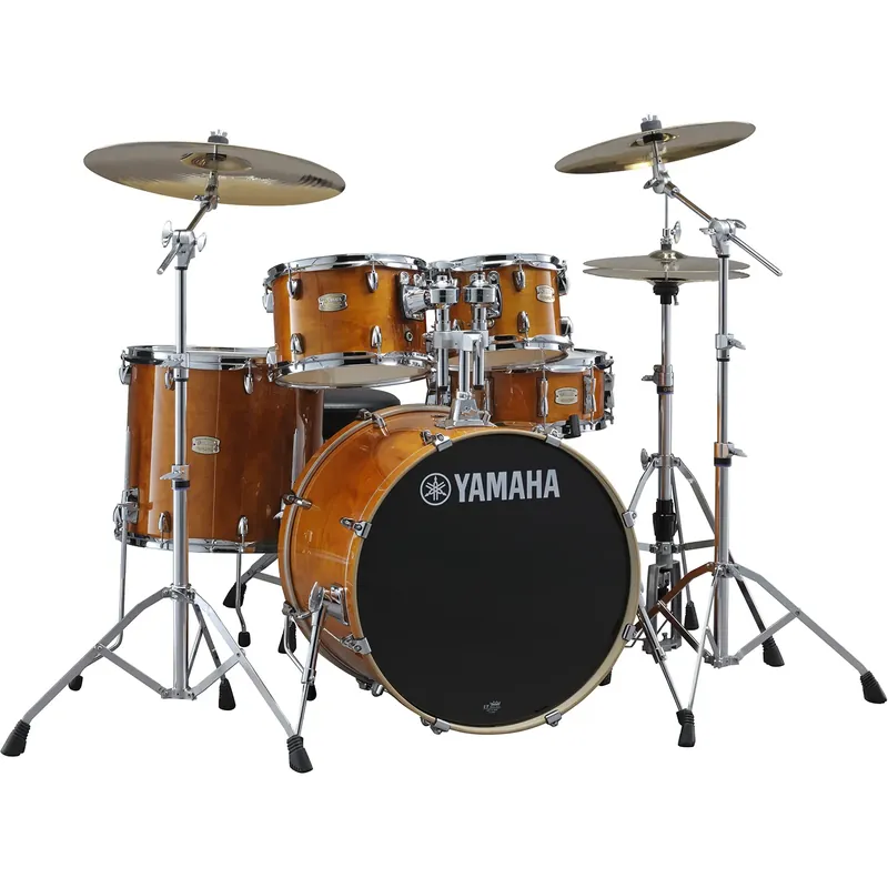 YAMAHA Stage Custom Birch Batterie 22"/5Pcs Honey Amber + HW780 Prix Réduit