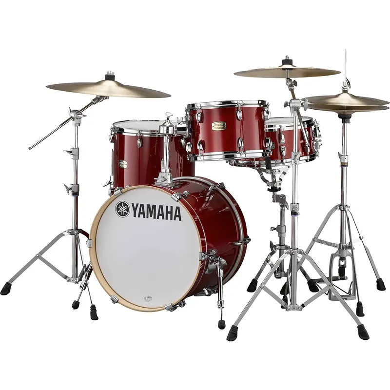 Vente Directe YAMAHA Stage Custom Bop Batterie 18"/3Pcs Cranberry Red