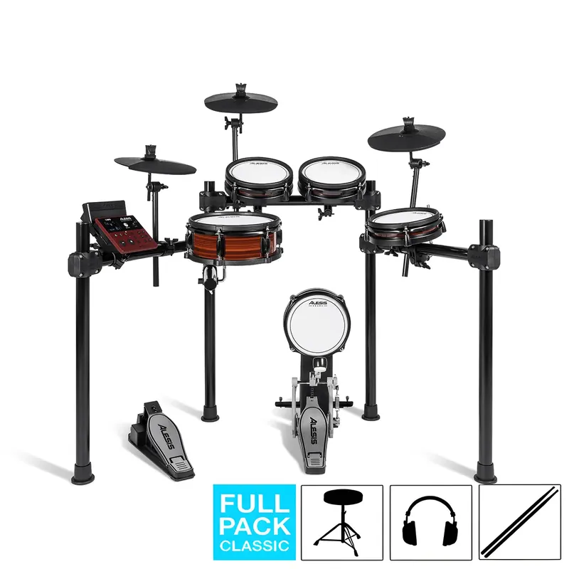 Dernière Chance ALESIS Nitro Pro Kit Batterie Full Pack