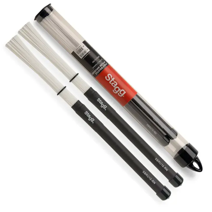 Offre Du Jour STAGG SBRU10RN Balais Nylon Manche Caoutchouc