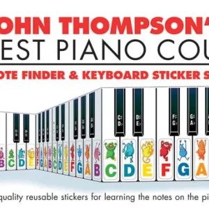 Willis Music Company Note Finder & Keyboard Sticker Set - Thompson - Piano Prix Promo