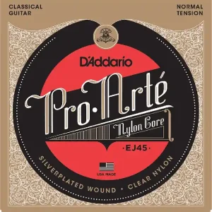 Dernier Modèle D‘ADDARIO EJ45 PRO ARTE NYLON CORE JEU GUITARE CLASSIQUE - NORMAL