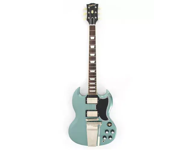 Meilleur Prix 1964 SG STANDARD WITH MAESTRO VIBROLA REISSUE ANTIQUE PELHAM BLUE EXCLUSIVE