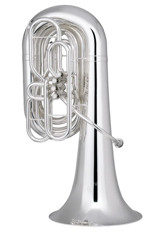 Solde Jupiter JTU1110 Performance Series 4-Valve 4/4 Tuba - Silver-Plated